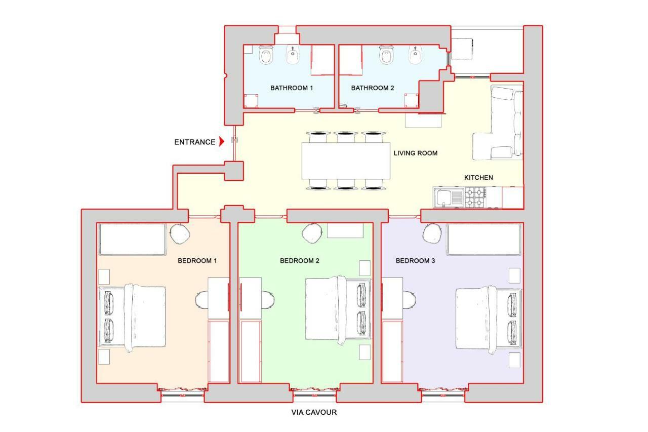 Cozy Apartment Fabia 300 Mt From Colosseum Exterior foto